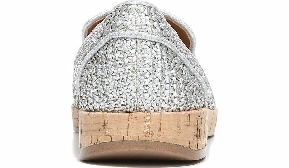 Sarto Clarissa Loafer - Silver Raffia