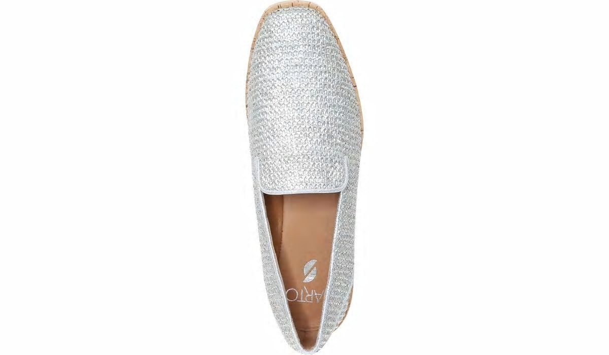 Sarto Clarissa Loafer - Silver Raffia