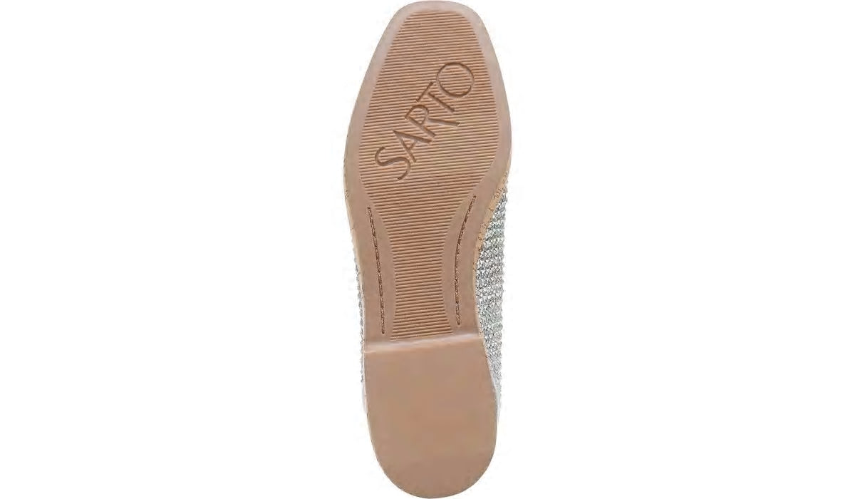 Sarto Clarissa Loafer - Silver Raffia