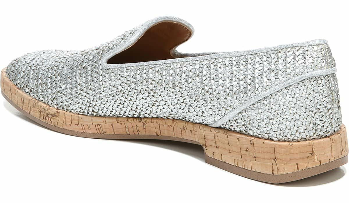 Sarto Clarissa Loafer - Silver Raffia