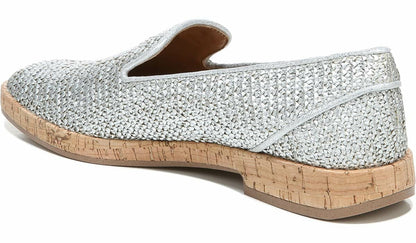 Sarto Clarissa Loafer - Silver Raffia