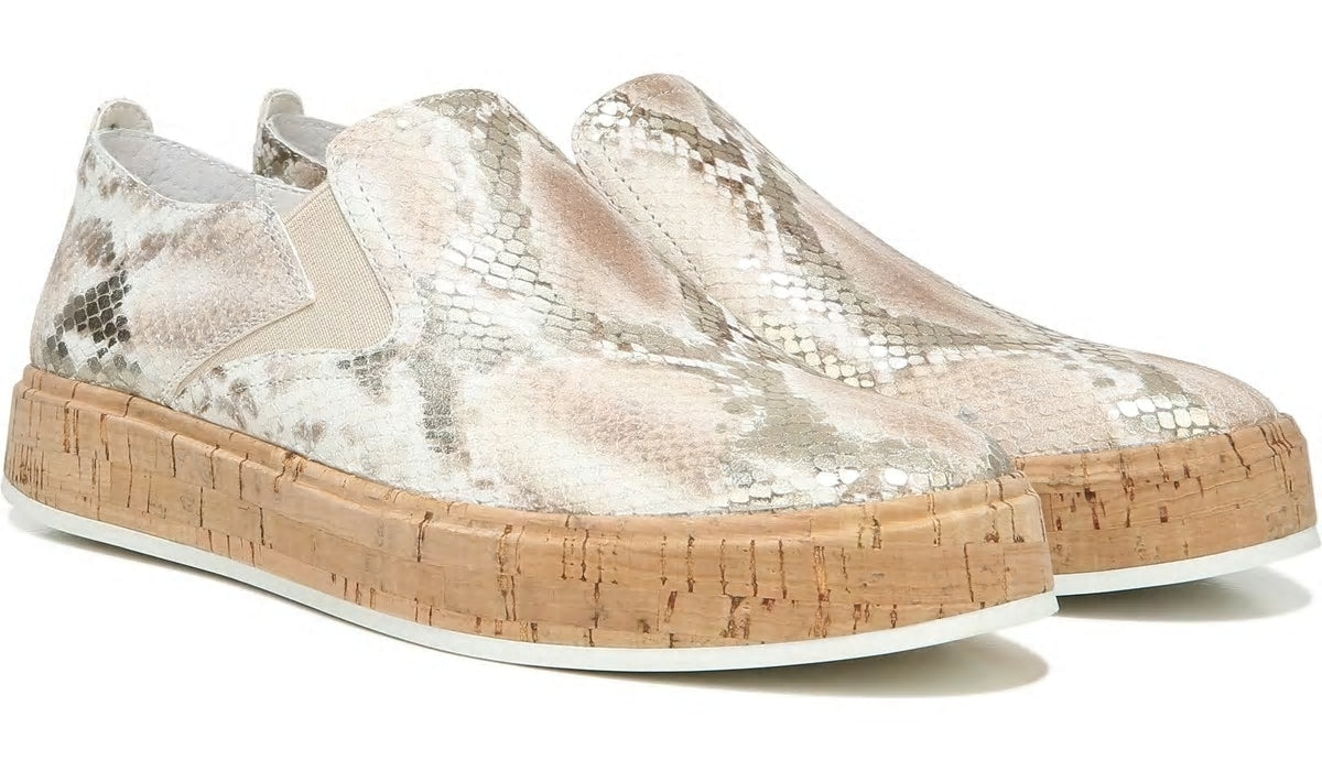 Sarto Daine Slip On Sneaker - Dusty Rose Snake Leather