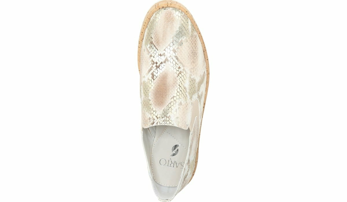 Sarto Daine Slip On Sneaker - Dusty Rose Snake Leather