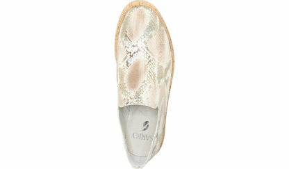 Sarto Daine Slip On Sneaker - Dusty Rose Snake Leather