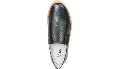 Daine 2 Slip On Sneaker - Black Snake Leather