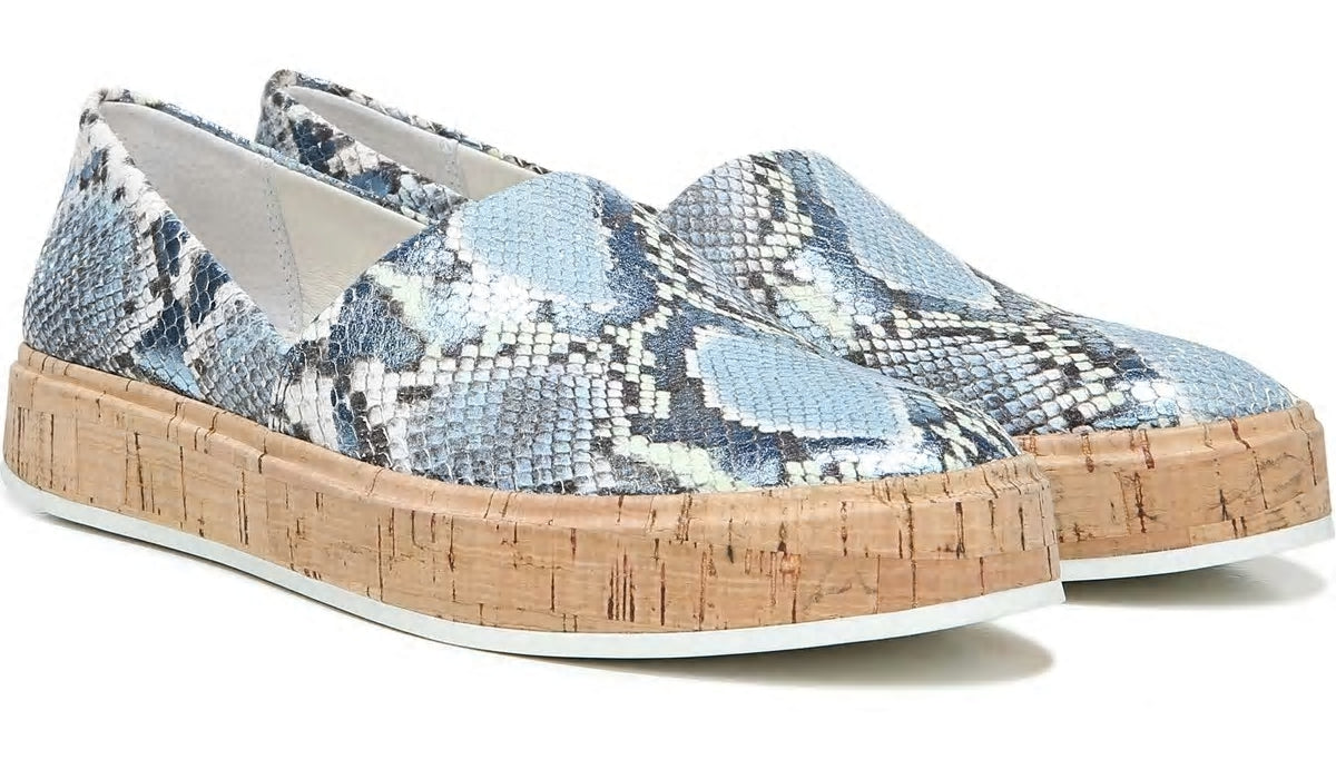 Sarto Derek Slip On - Airy Blue Snake Leather
