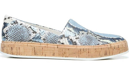 Sarto Derek Slip On - Airy Blue Snake Leather
