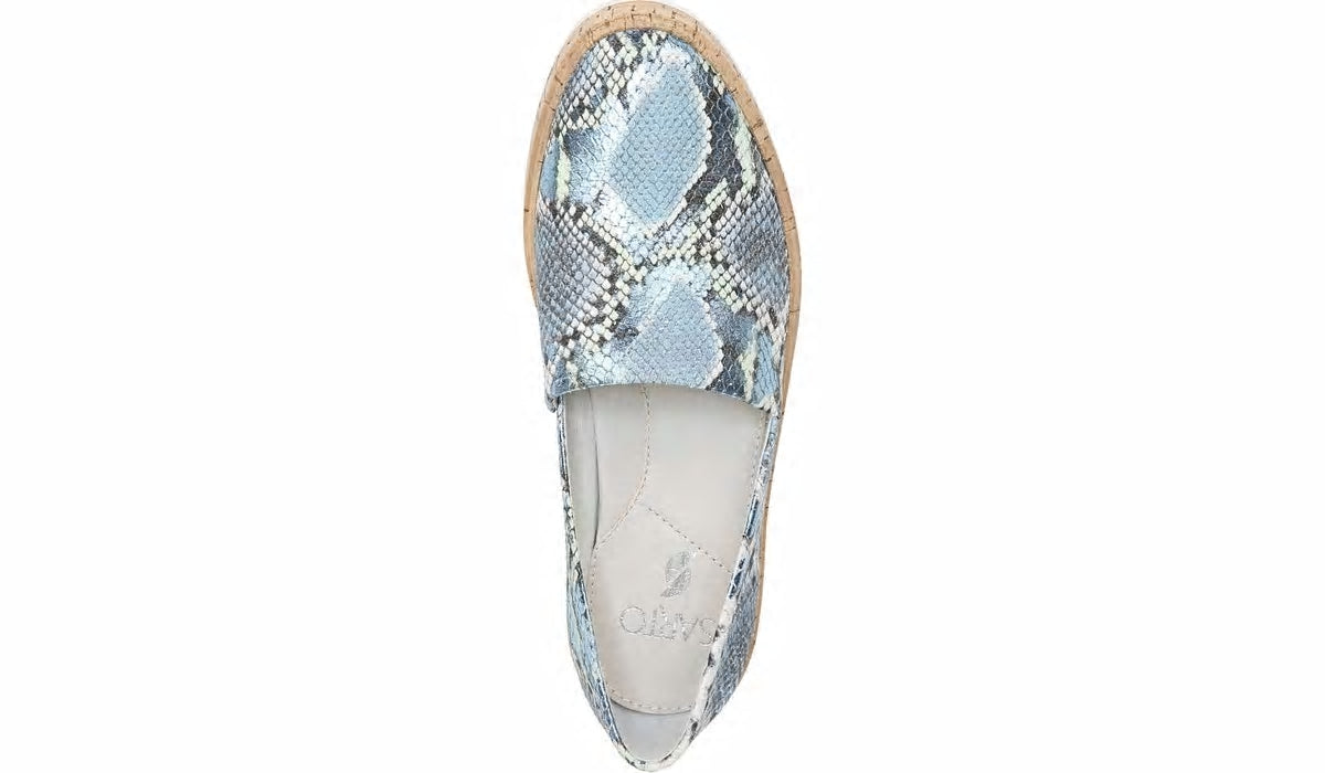 Sarto Derek Slip On - Airy Blue Snake Leather