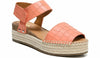Coral Crocco Leather