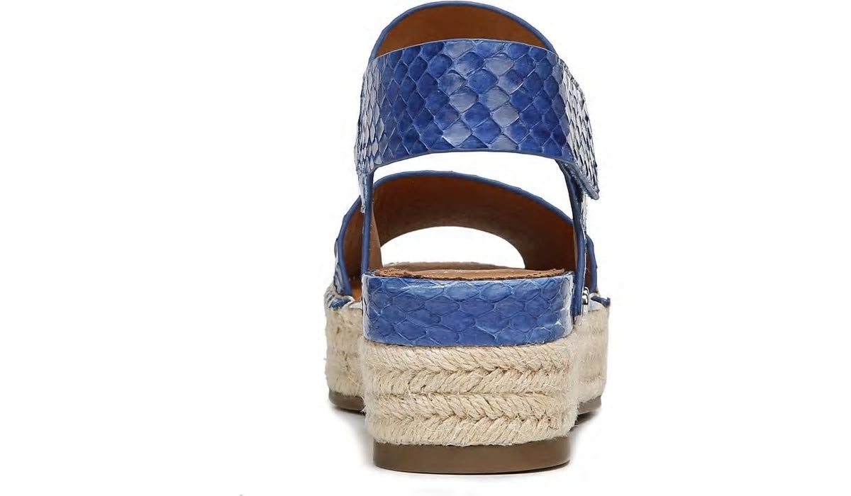 Sarto Oak 3 Espadrille Sandal - Blue Snake Leather
