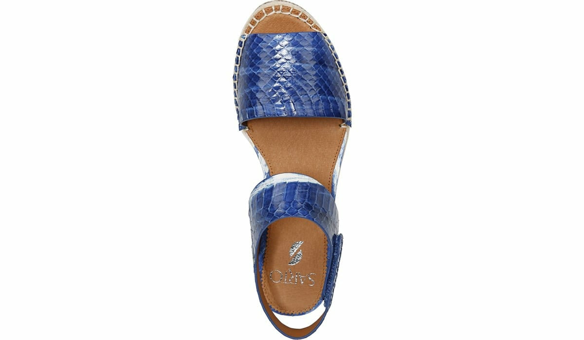 Sarto Oak 3 Espadrille Sandal - Blue Snake Leather