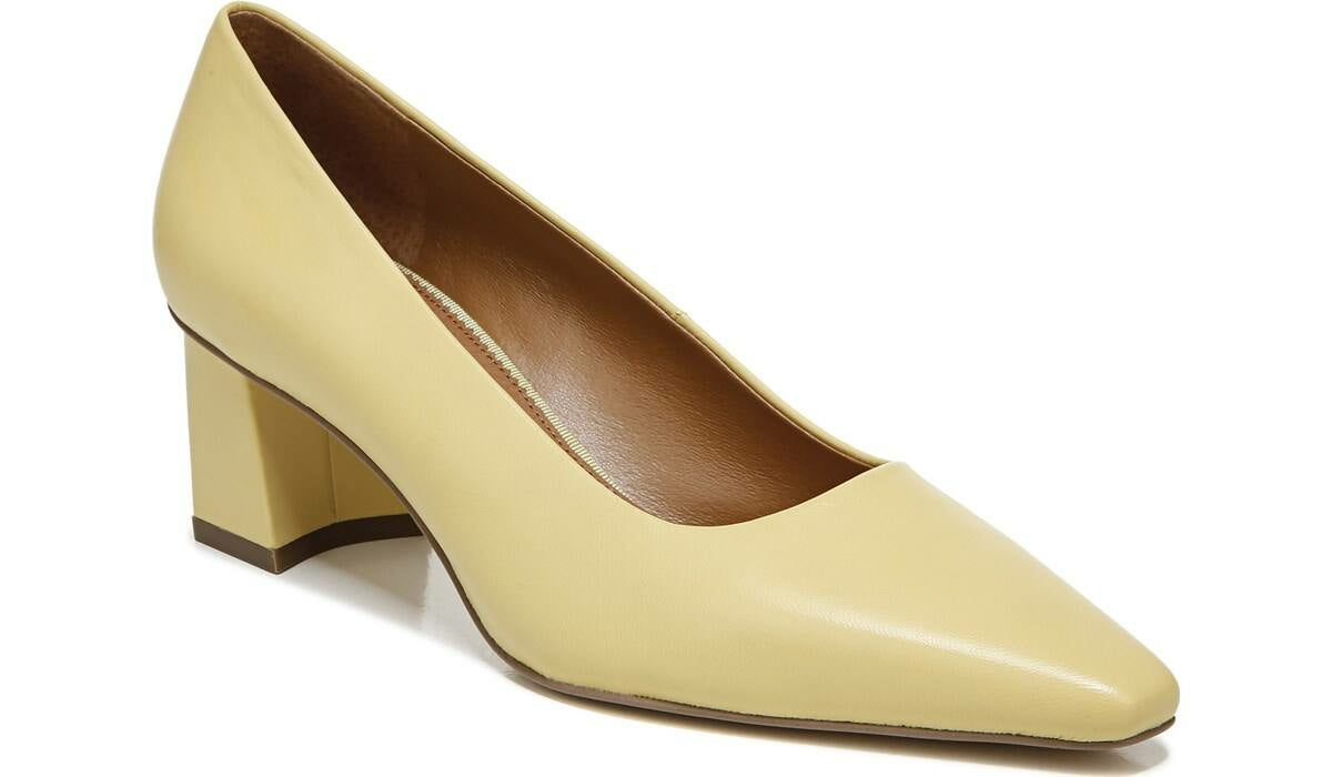 Sarto Regal Pump - Light Yellow Leather