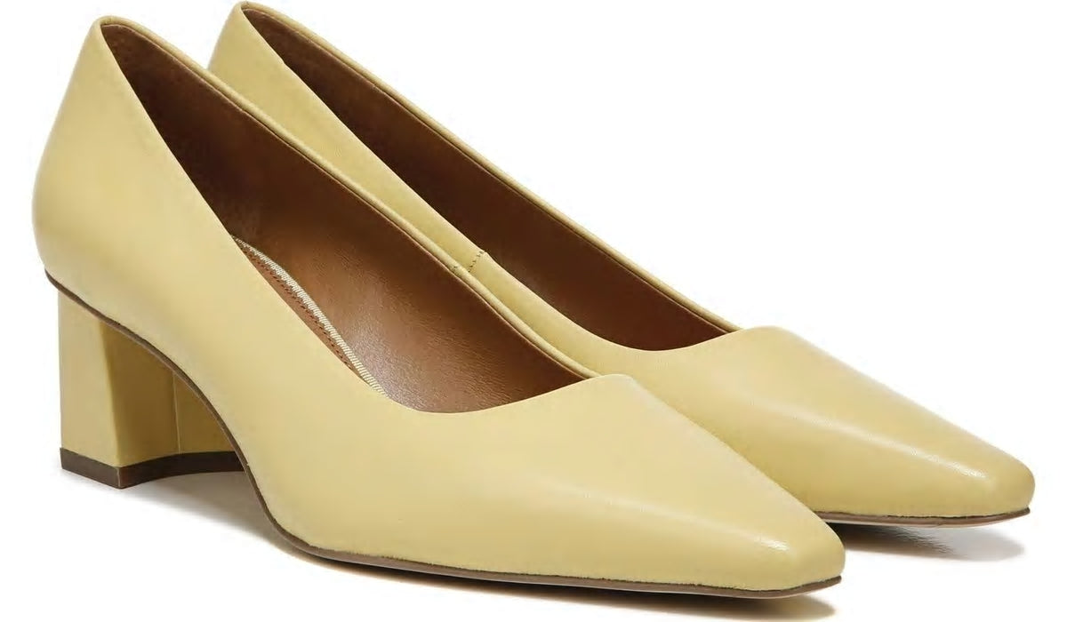Sarto Regal Pump - Light Yellow Leather