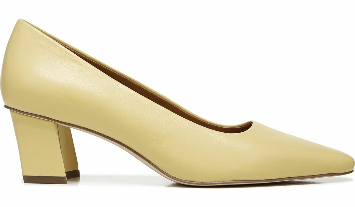 Sarto Regal Pump - Light Yellow Leather