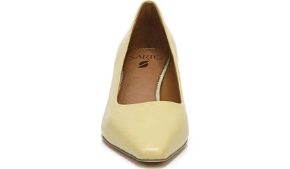 Sarto Regal Pump - Light Yellow Leather