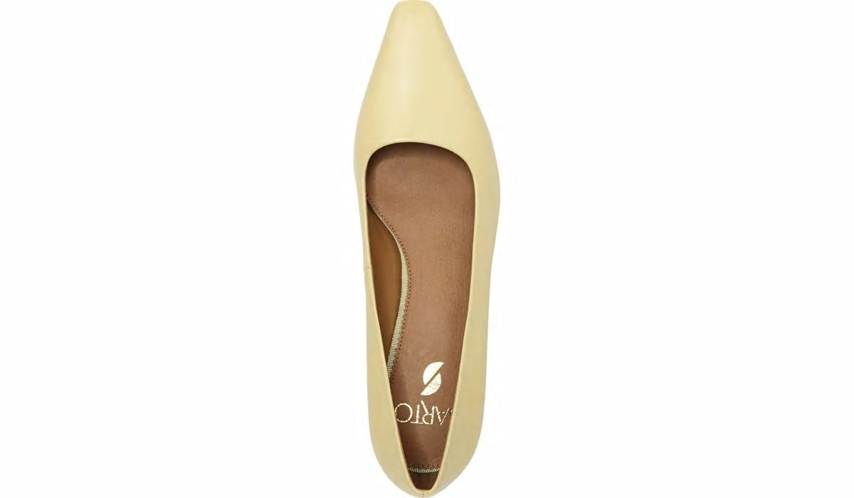 Sarto Regal Pump - Light Yellow Leather