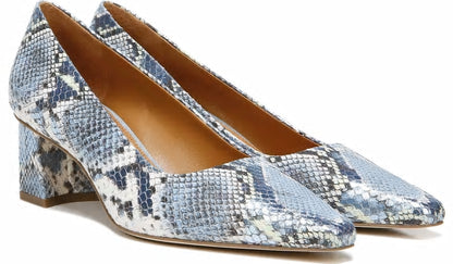 Sarto Regal Pump - Airy Blue Snake Leather