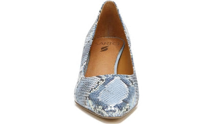 Sarto Regal Pump - Airy Blue Snake Leather