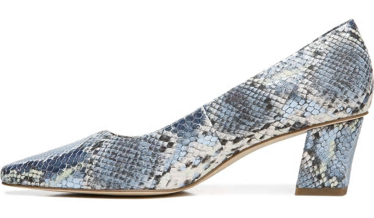 Sarto Regal Pump - Airy Blue Snake Leather