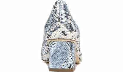 Sarto Regal Pump - Airy Blue Snake Leather