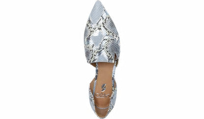 Sarto Toby D'Orsay Flat - Airy Blue Snake Leather