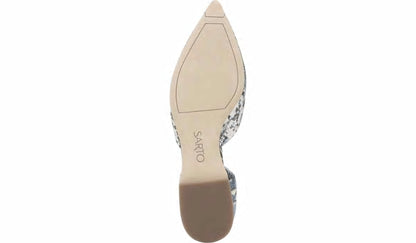 Sarto Toby D'Orsay Flat - Airy Blue Snake Leather