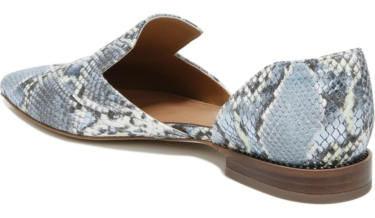 Sarto Toby D'Orsay Flat - Airy Blue Snake Leather