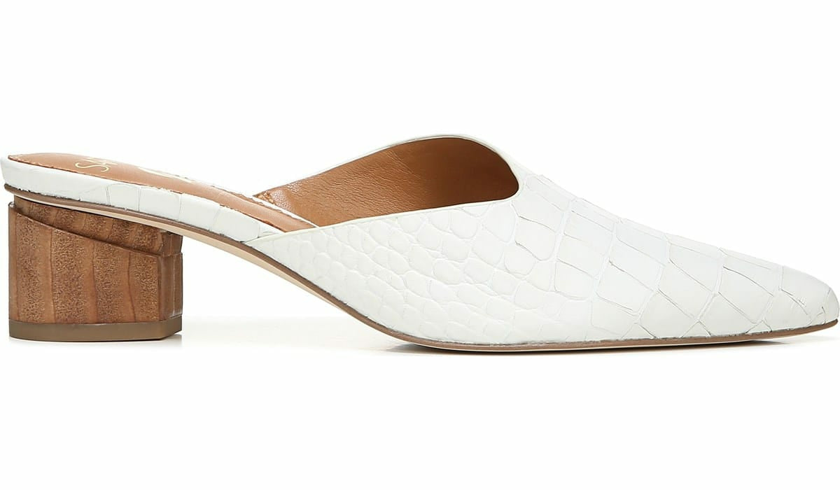 Sarto Visa 2 Mule - White Snake Leather