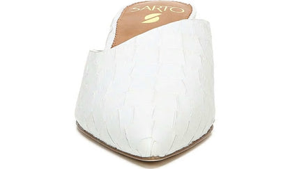 Sarto Visa 2 Mule - White Snake Leather