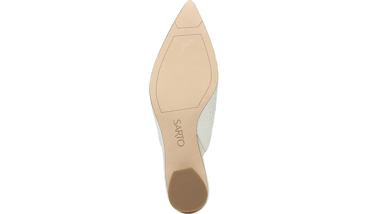 Sarto Visa 2 Mule - White Snake Leather