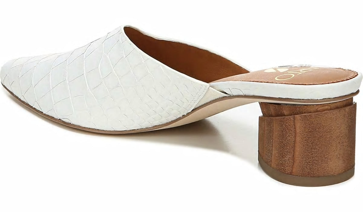 Sarto Visa 2 Mule - White Snake Leather