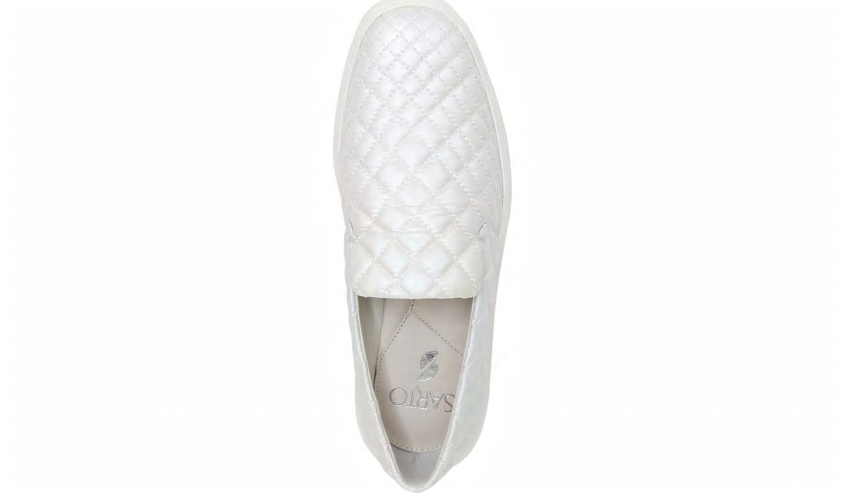 Sarto Prato 3 Slip On Platform Sneaker - Pearl Leather