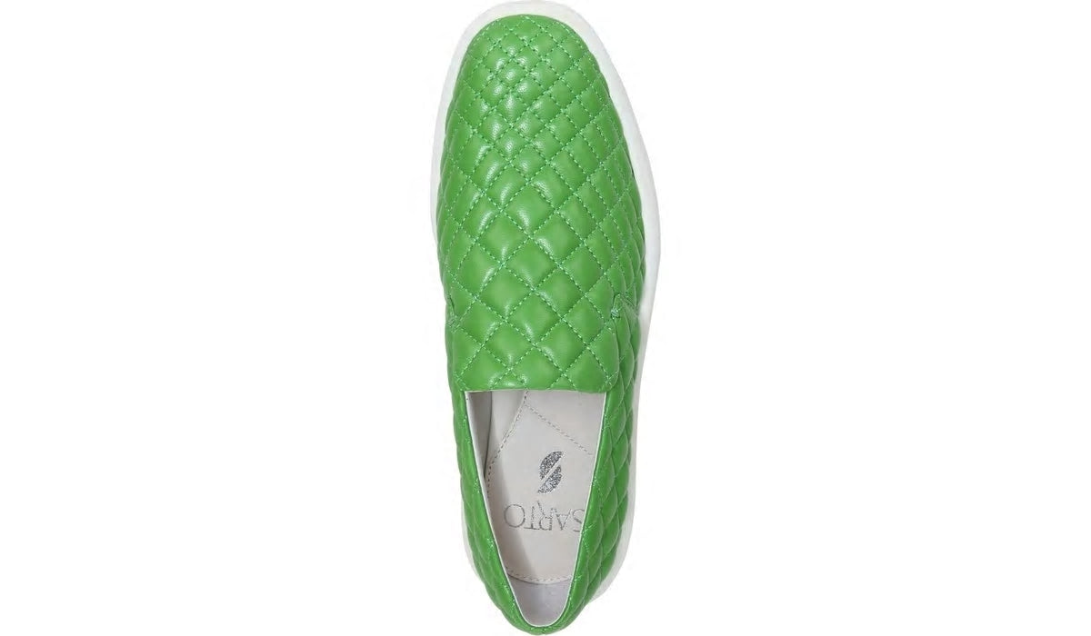 Sarto Prato 3 Slip On Platform Sneaker - Acid Green Leather