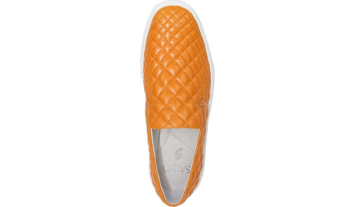 Sarto Prato 3 Slip On Platform Sneaker - Orange Leather