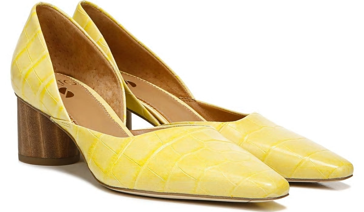 Sarto Rita Pump - Lemonade Crocco Leather