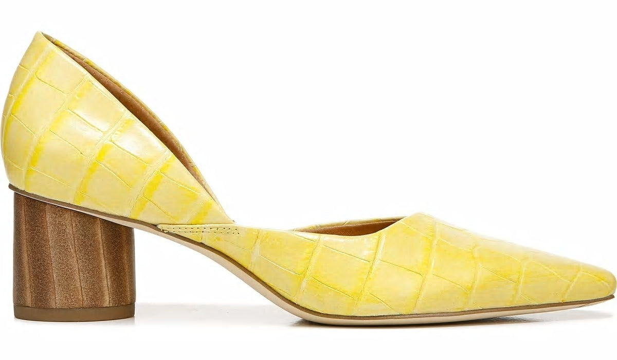 Sarto Rita Pump - Lemonade Crocco Leather