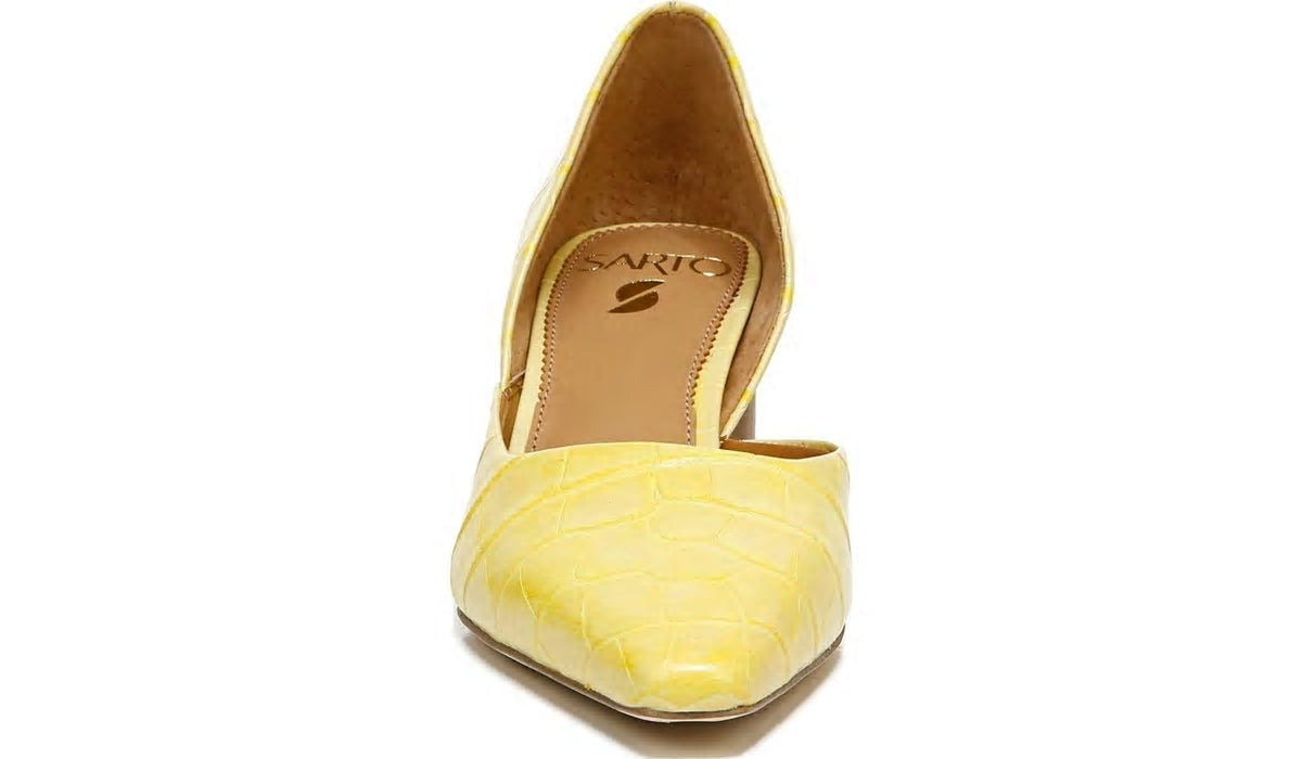 Sarto Rita Pump - Lemonade Crocco Leather