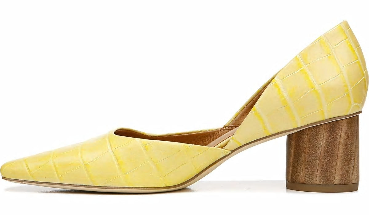 Sarto Rita Pump - Lemonade Crocco Leather
