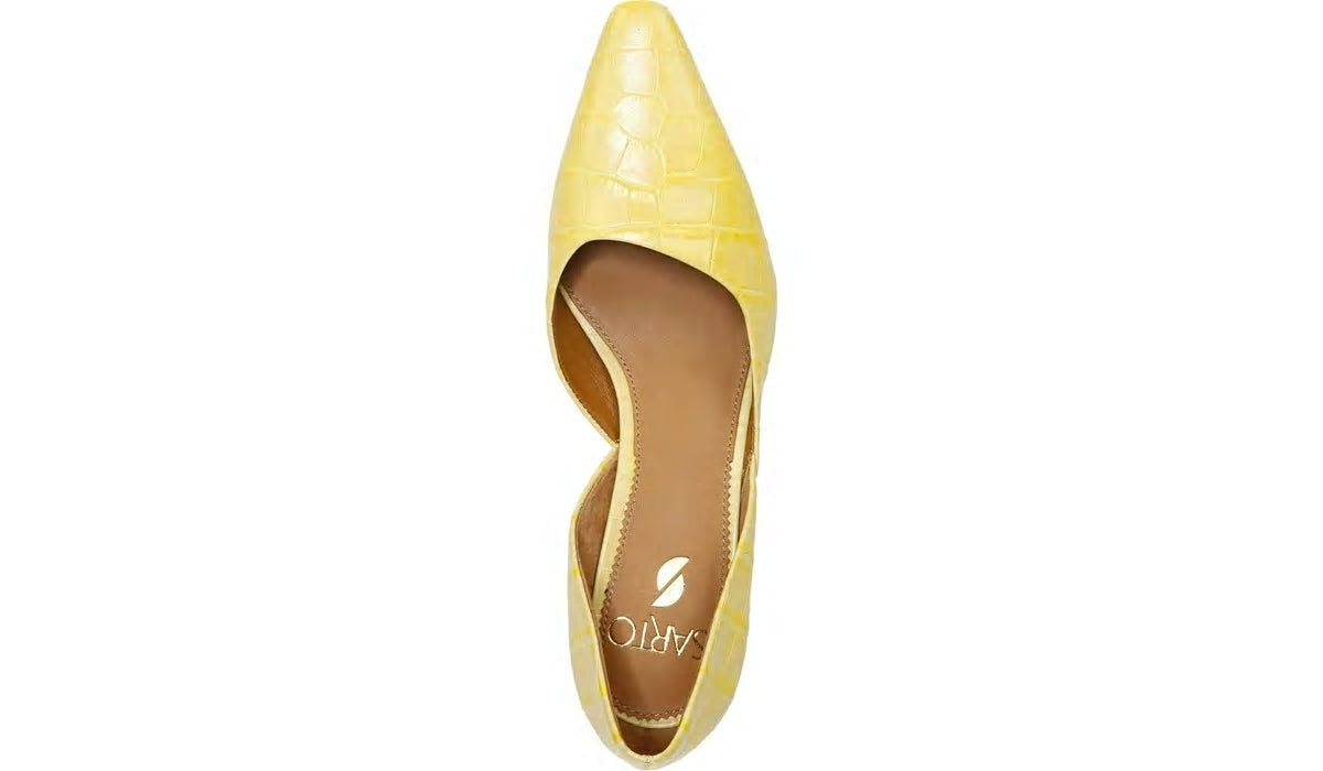 Sarto Rita Pump - Lemonade Crocco Leather