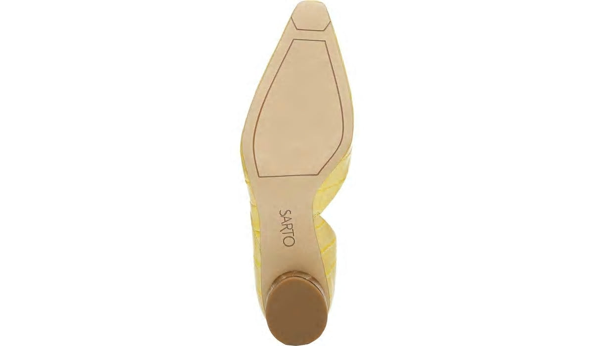 Sarto Rita Pump - Lemonade Crocco Leather