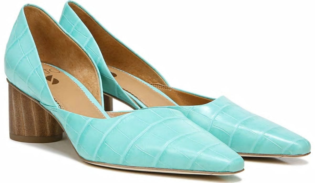 Sarto Rita Pump - Aqua Crocco Leather
