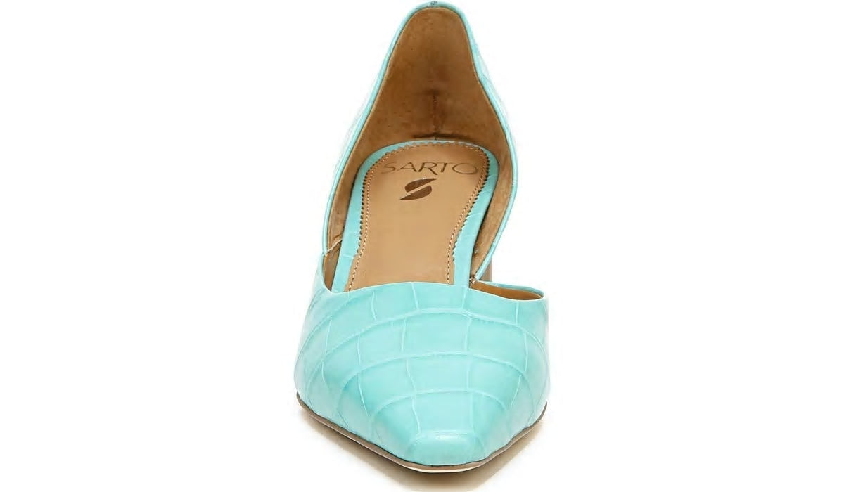 Sarto Rita Pump - Aqua Crocco Leather