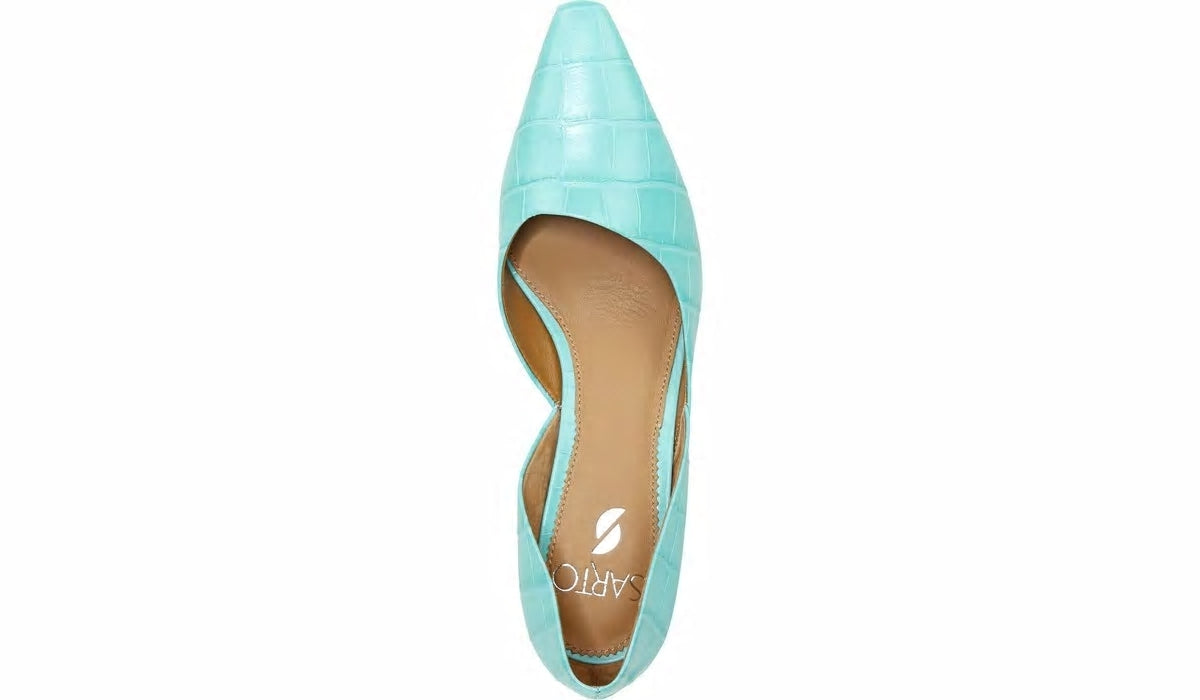 Sarto Rita Pump - Aqua Crocco Leather