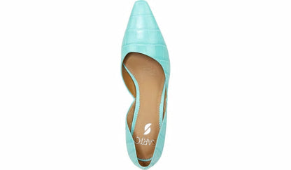 Sarto Rita Pump - Aqua Crocco Leather