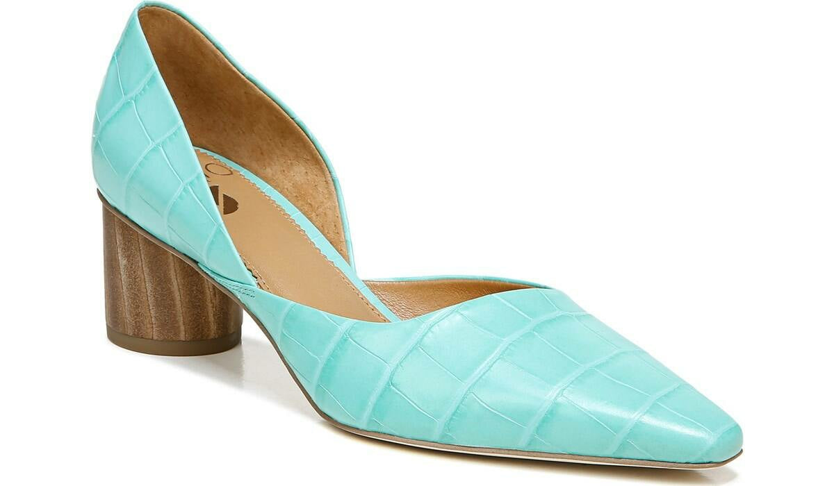 Sarto Rita Pump - Aqua Crocco Leather
