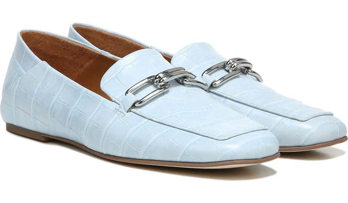 Sarto Tamra Loafer - Airy Blue Crocco Leather