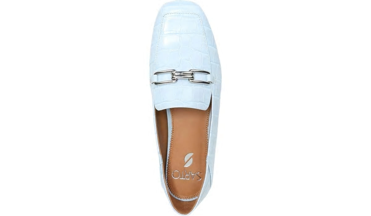 Sarto Tamra Loafer - Airy Blue Crocco Leather