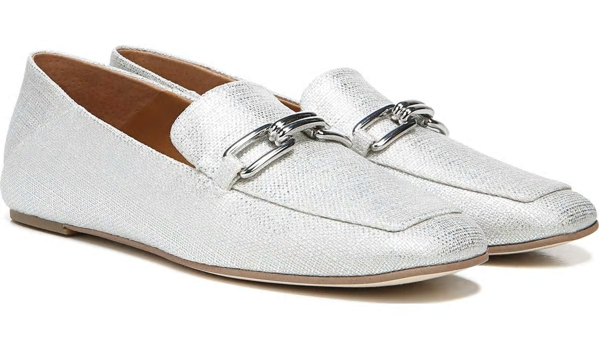 Sarto Tamra Loafer - Silver Fabric