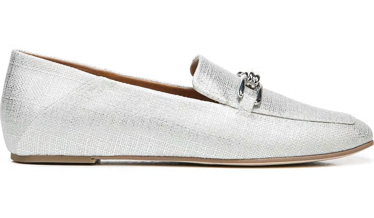 Sarto Tamra Loafer - Silver Fabric