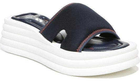 Sarto Vina 2 Platform Slide Sandal - Inky Navy Fabric